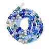 Electroplate Glass Beads Strands X1-EGLA-P048-A02-2