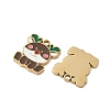 Christmas 304 Stainless Steel Enamel Pendants STAS-Z093-08N-G-2