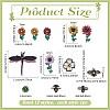 12Pcs 12 Styles Felt Ornament Accessories PATC-PH0001-63-2