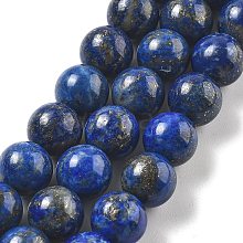 Natural Lapis Lazuli Beads Strands G-P348-01-8mm