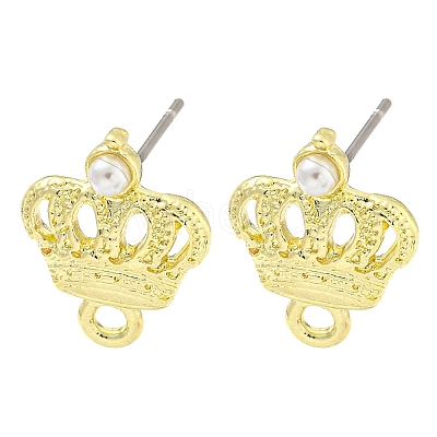 Rack Plating Alloy Stud Earring Finding FIND-C053-09A-G-1