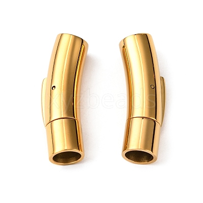 304 Stainless Steel Bayonet Clasps X-STAS-I013-6mm-G-1