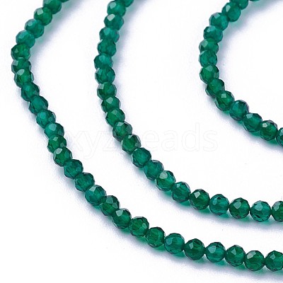 Faceted Glass Beads Strands G-F619-09C-2mm-1