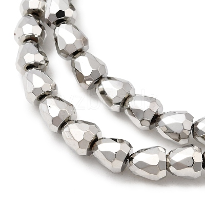 Electroplate Glass Beads Strands EGLA-F166-08P-1