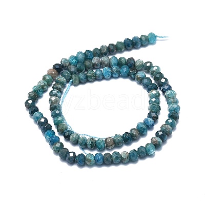 Natural Apatite Beads Strands G-F715-101B-1