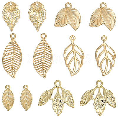 60Pcs 6 Styles Alloy Pendants FIND-SC0022-59-1