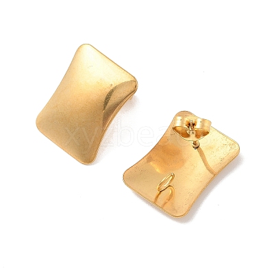 304 Stainless Steel Stud Earrings Findings EJEW-R151-01G-09-1
