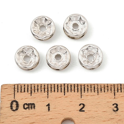 Iron Crystal Rhinestone Spacer Beads RB-A009-8MM-S-1