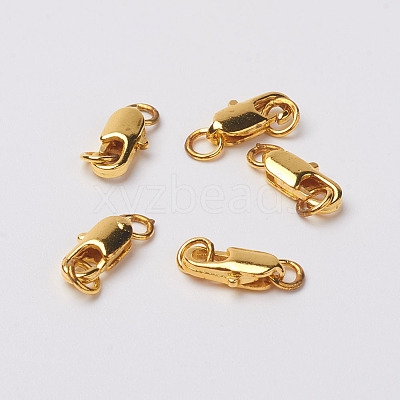 Brass Lobster Claw Clasps KK-I563-G-1