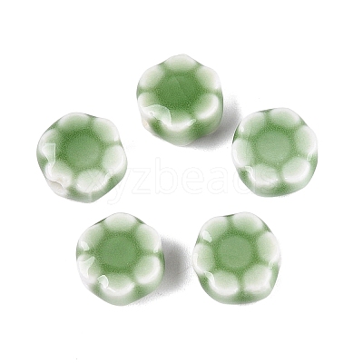 Vintage Handmade Porcelain Beads PORC-N013-25-15-1