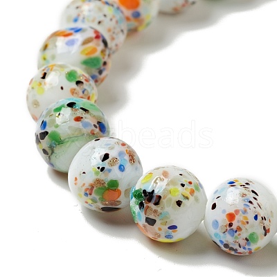 Handmade Lampwork Beads Strand LAMP-C008-02B-1
