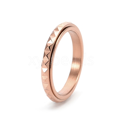 Rotatable Version Korean StyleRotatable Stainless Steel Finger Ring for Men's PW-WGAB2A4-20-1