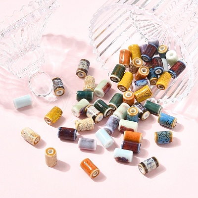 20Pcs Handmade Porcelain Beads PORC-YW0001-45A-1