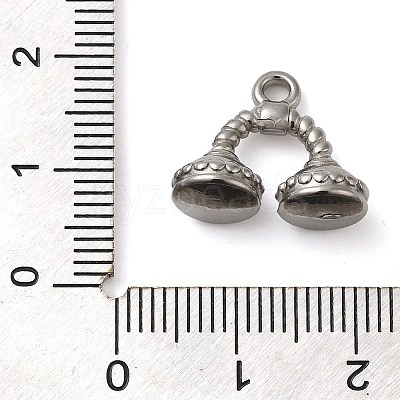 304 Stainless Steel Pendants STAS-M070-10P-1