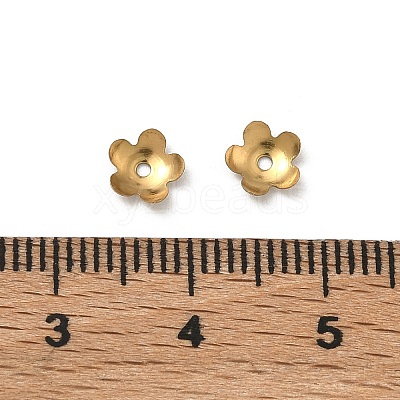 304 Stainless Steel Bead Caps STAS-P448-09I-G-1