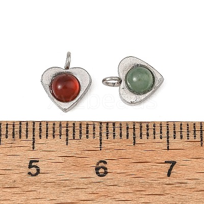 Natural Mixed Stone Pendants PALLOY-JF06058-02-1