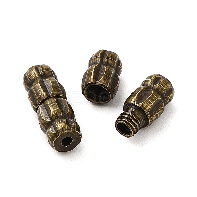 Brass Screw Clasps KK-G187-AB-NF-1