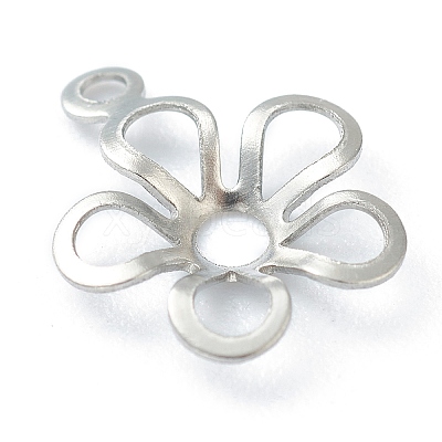 Non-Tarnish 304 Stainless Steel Pendant Open Back Bezel Cabochon Settings STAS-H149-35P-1
