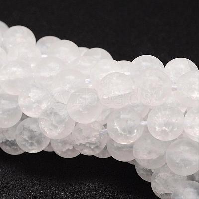 Synthetic Crackle Quartz Bead Strands CCG-K002-8mm-01-1