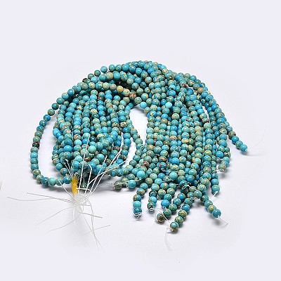 Natural Imperial Jasper Beads Strands X-G-I122-8mm-10-1