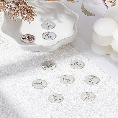 10Pcs 304 Stainless Steel Charms STAS-LP0003-19D-1