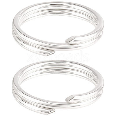 5Pcs 925 Sterling Silver Split Jump Rings STER-BBC0009-45C-1
