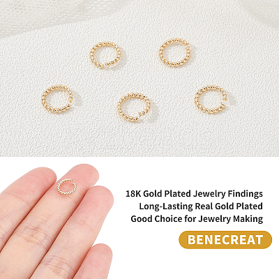 Long-Lasting Plated Brass Open Jump Rings KK-BC0001-15B-1