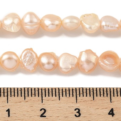 Natural Cultured Freshwater Pearl Beads Strands PEAR-A006-04B-1