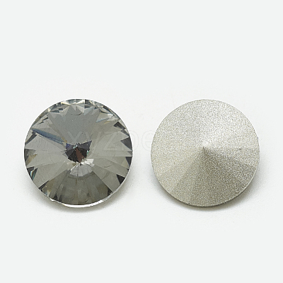 Pointed Back Glass Rhinestone Cabochons RGLA-T086-8mm-03-1