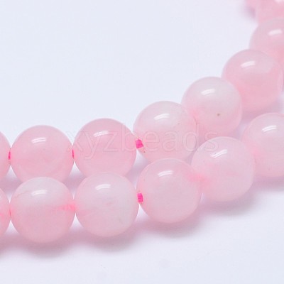 Pink Color Natural Madagascar Rose Quartz Beads Strands X-G-D655-6mm-1