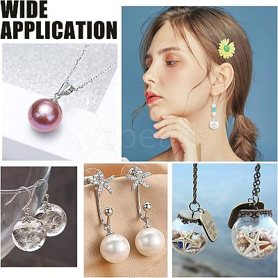 30Pcs 3 Style 201 Stainless Steel and 10Pcs 304 Stainless Steel Bead Cap Pendant Bails STAS-UN0029-64-1
