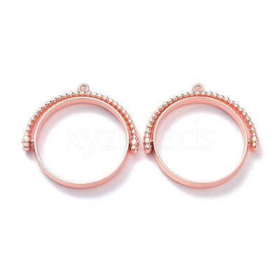 Alloy Open Back Bezel Pendants PALLOY-Z003-12RG-1