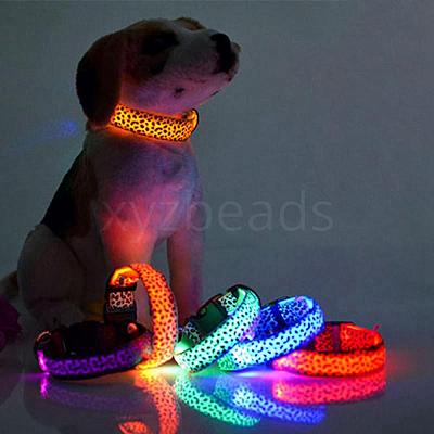 Adjustable Polyester LED Dog Collar MP-H001-A16-1