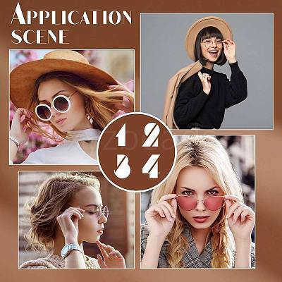 4Pcs 2 Colors Alloy Eyeglasses Arm FIND-GF0004-29-1