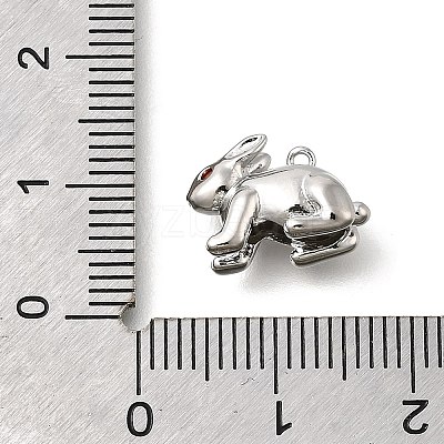 Brass Micro Pave Cubic Zirconia Pendants KK-U061-02P-1