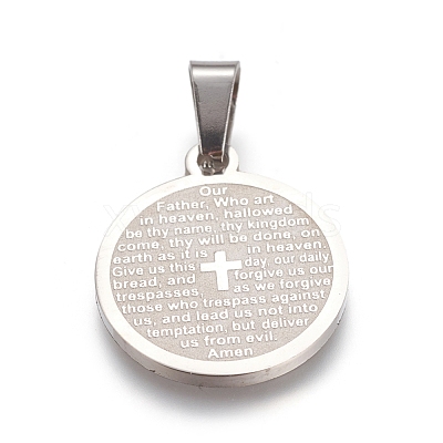 Non-Tarnish 304 Stainless Steel Pendants STAS-I131-10P-1