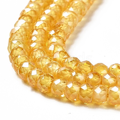 Cubic Zirconia Bead Strands ZIRC-G001-01F-1