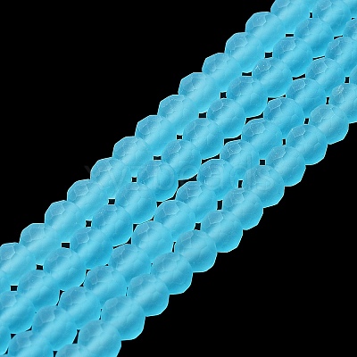 Transparent Glass Beads Strands EGLA-A034-T2mm-MD08-1