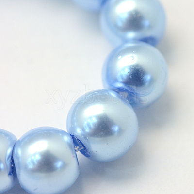 Baking Paint Glass Pearl Bead Strands X-HY-Q003-3mm-24-1