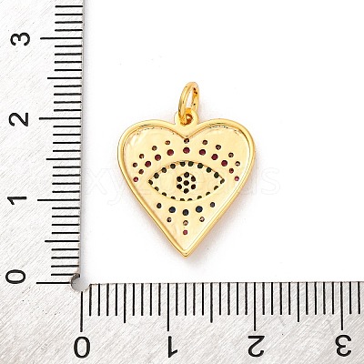 Brass Micro Pave Cubic Zirconia Pendants KK-U033-07G-02-1