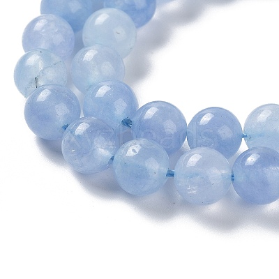 Dyed Natural Malaysia Jade Beads Strands X-G-G021-02B-07-1