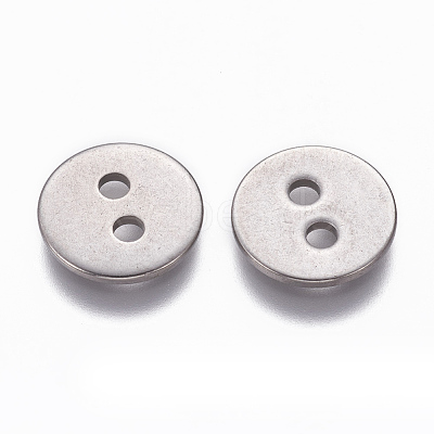 Tarnish Resistant 201 Stainless Steel Buttons STAS-L234-005P-1