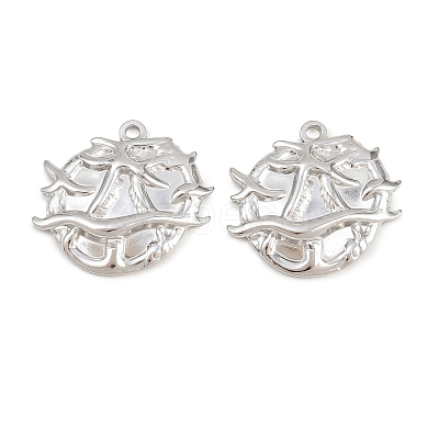 304 Stainless Steel Pendants STAS-K309-03D-P-1