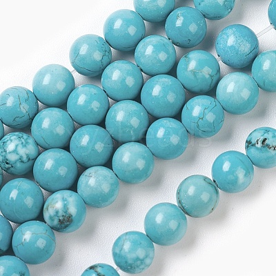 Natural Magnesite Beads Strands TURQ-P027-21A-6mm-1