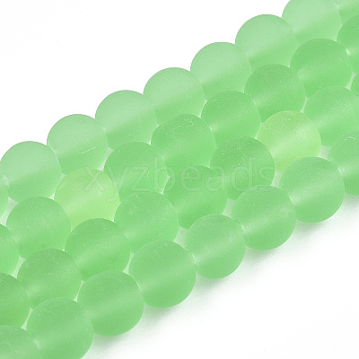 Transparent Glass Beads Strands GLAA-T032-T6mm-MD17-1