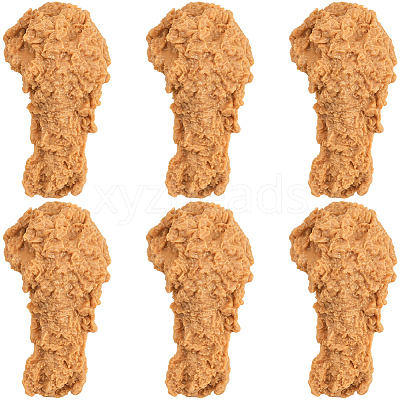 6Pcs Artificial Plastic Fried Chicken Leg Model DJEW-SC0001-17A-1