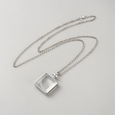 Alloy Locket Pendant Necklaces NJEW-WH0020-66A-1