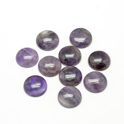 Natural Amethyst Cabochons X-G-R416-10mm-30-1