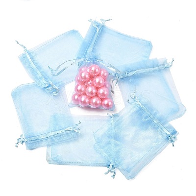 Organza Gift Bags with Drawstring OP-R016-9x12cm-08-1