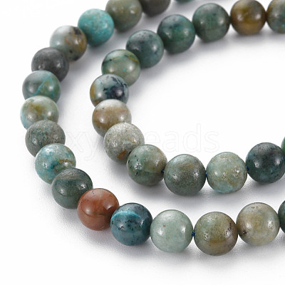 Natural Chrysocolla Beads Strands G-S376-004A-1